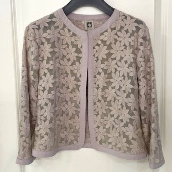 Floral Lace Mesh Cardigan (Like New) - Picture 1 of 8